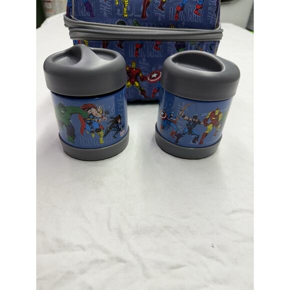 Pottery Barn Kids DC Marvel Hot Beverage Soup Containers With Lids Lunch Bag - Picture 2 of 14